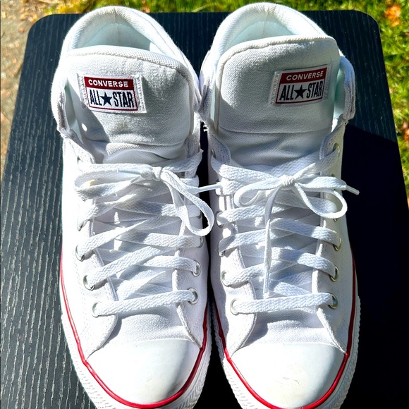 Converse All Star White Canvas Sneakers - Picture 1 of 8